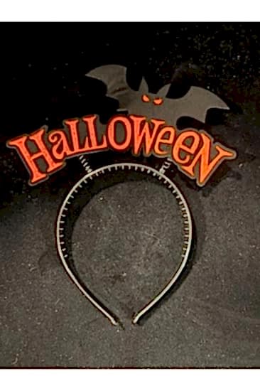 Happyland Halloween Turuncu Yarasa Taç Cadılar Bayramı Yarasa Taç