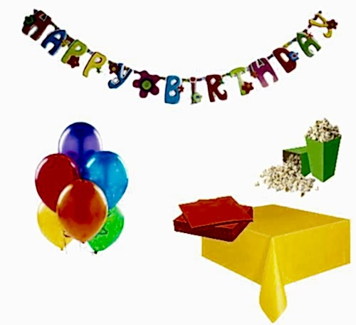 Happyland Rengarenk Doğum Günü Parti Paketi Ekonomik Set Renkli Happy Birthday Yazılı Set-1
