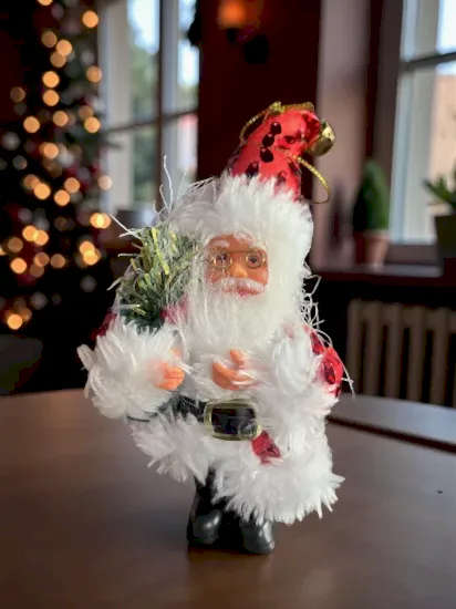 Happyland Yılbaşı 15 CM Kırmızı Renk Mini Noel Baba Oyuncak Dekor Süs Masa Üzeri Mini Noel Baba Süs