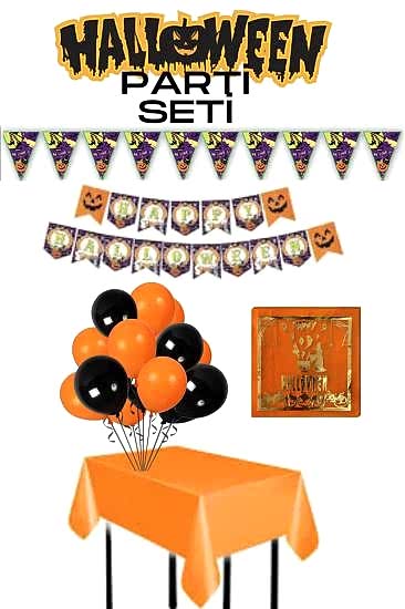 Happyland Halloween Parti Süsleme Seti 5 Parça Cadılar Bayramı Parti Set Dekor Süs