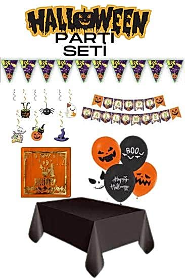 Happyland Halloween Parti Süsleme Seti 6 Parça Cadılar Bayramı Parti Set Dekor Süs