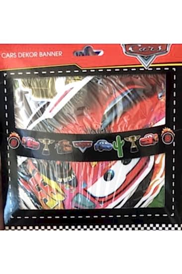 Happyland Cars Temalı Dekoratif Banner Arabalar İpli Dekor Banner Cars