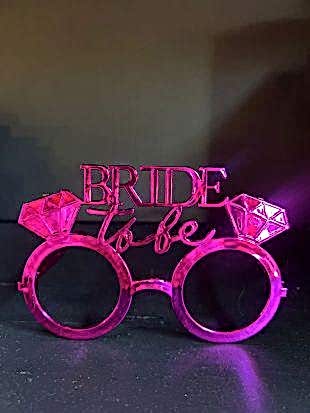 Happyland Parti Gözlüğü Bride Yazılı Gelin Gözlüğü Bekarlığa Veda Bride To Be Gözlük Fuşya