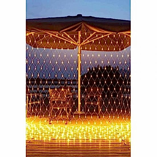 Happyland Ledli Ağ LED 2x2 Metre 8 Modlu Iç ve Dış Mekan Dekoratif LED Aydınlatma