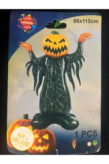 Happyland Halloween Ayaklı Balkabağı Korkuluk Folyo Balon 115x90 cm