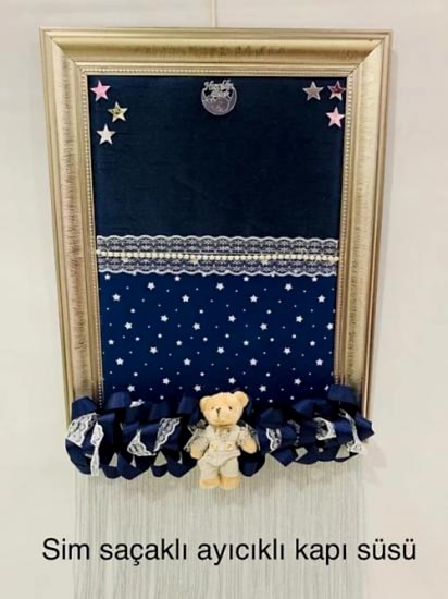 Happyland Sim Saçaklı Ayıcıklı Kapı Süsü