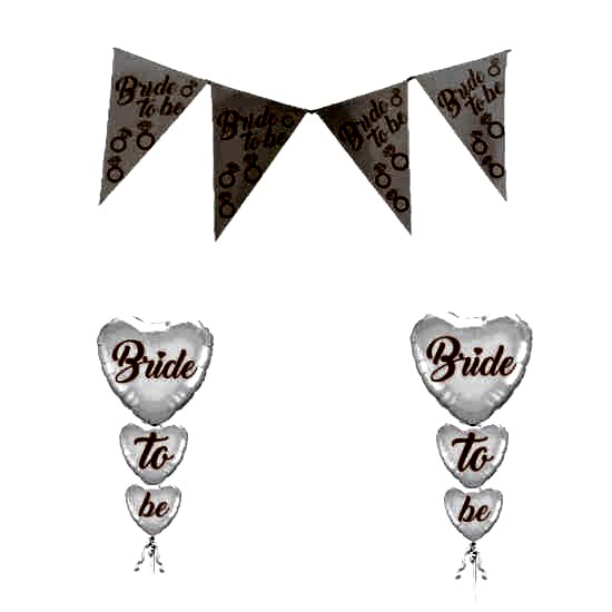 Happyland Bekarlığa Veda Partisi Rose Gold Bride To Be Parti Seti 3 Parça Flama ve Folyo Seti