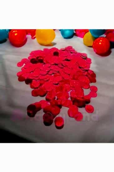 Happyland Kırmızı Metalik Balon Konfetisi Pulu Balon Pulu Kırmızı