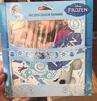 Happyland Frozen Elsa Temalı Dekoratif Banner Frozen Karakterli İpli Dekor Banner Elsa