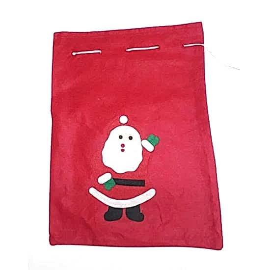Happyland Noel Baba Figürlü Yılbaşı Hediye Dağıtma Çuvalı 30X40