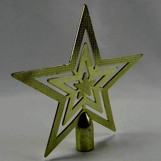 Happyland Yılbaşı Gold Tepe Yıldızı Büyük Boy 17 CM