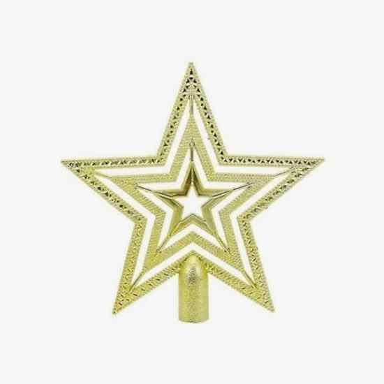 Happyland Yılbaşı Gold Tepe Yıldızı Büyük Boy 17 CM