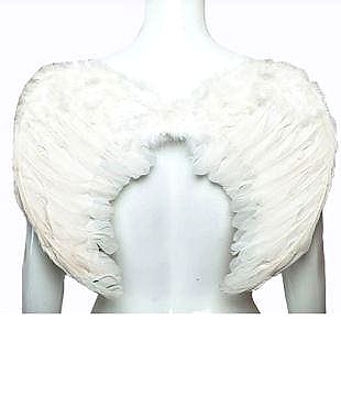 Happyland  Beyaz Renkli  Büyük  Boy 60 cm Melek Kanadı cm Kostüm Aksesuar Melek Kanadı