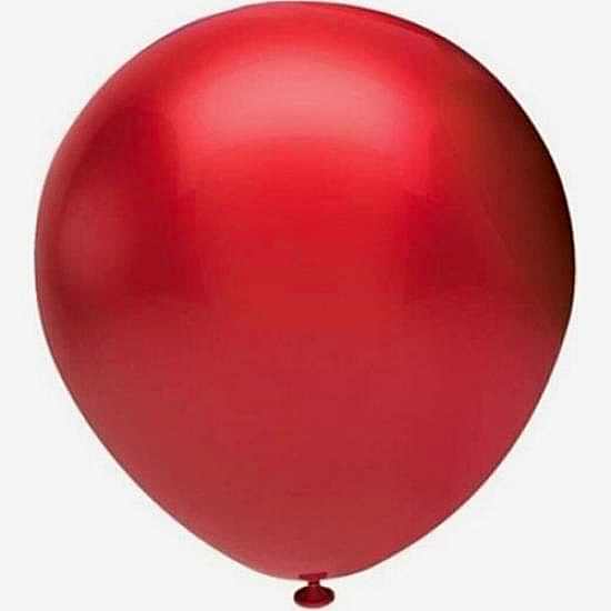 Happyland 10 Adet Kırmızı Metalik Balon