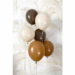 Happyland Retro Balon  Retro Pastel Çikolata Karamel Deniz Kumu  20 Adet