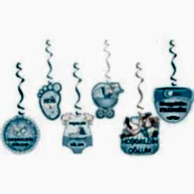 Happyland Hoşgeldin Bebeğim Erkek Tavan Yay Süs 6’Lı