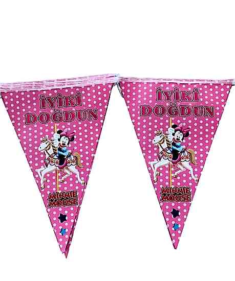 Happyland Mickey Mouse&nbsp;Temalı Açılır Üçgen Flama