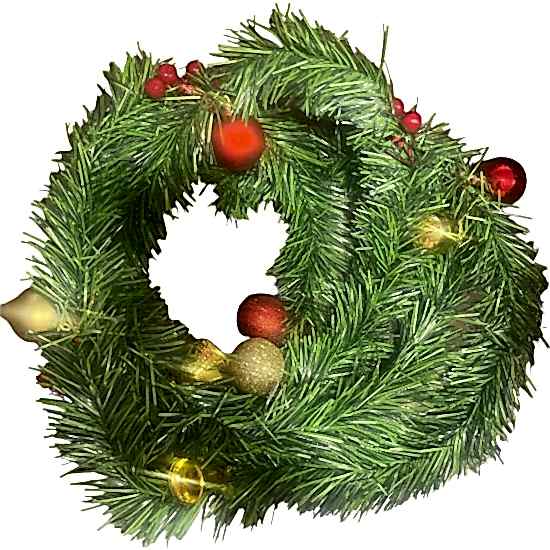 Happyland Yılbaşı Süslü Garland Çam Dalı