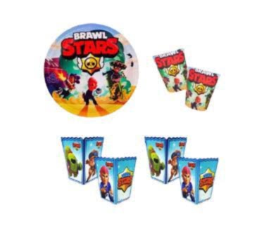 Happyland Brawl Stars Doğum Günü Parti Paketi 3 Parça Ekonomik Paket Brawl Stars Temalı Doğum Günü Seti &nbsp;Servis Masa Seti   &nbsp;  8 Kişilik