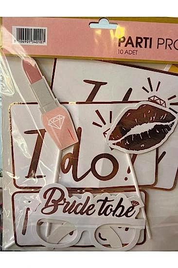 Happyland Bride Konsept Bride To Be 10’lu Konuşma Kartı Seti I do Lüks Model