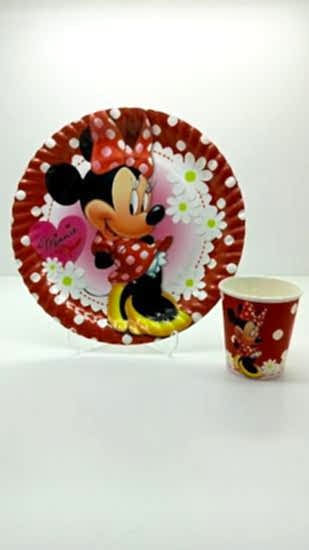 Happyland Minnie Mouse Temalı Tabak Ve Bardak