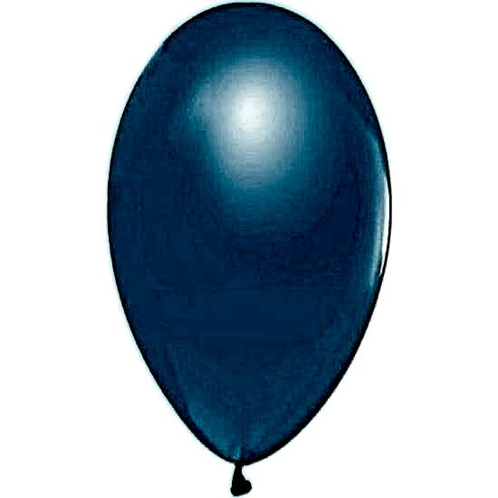 Happyland 10 Adet Metalik Mavi Balon