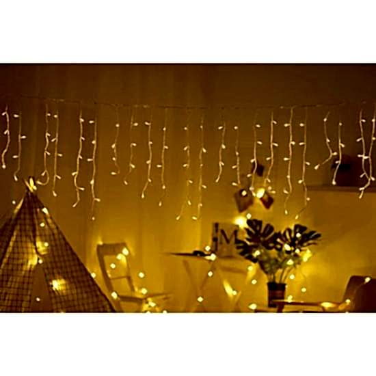 Happyland Robeve 8 Fonksiyonlu Saçak LED Sarkıt LED Eklenebilir LED Süsleme LED Peri LED Işık Ledli Işık 3 Metre)