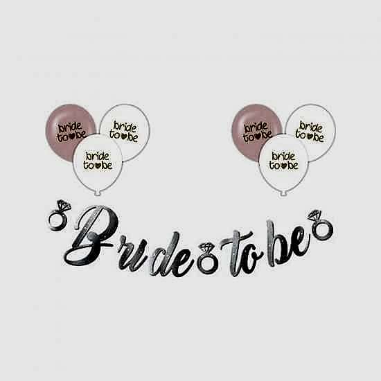 Happyland Bride To Be Gümüş Balonlu Set