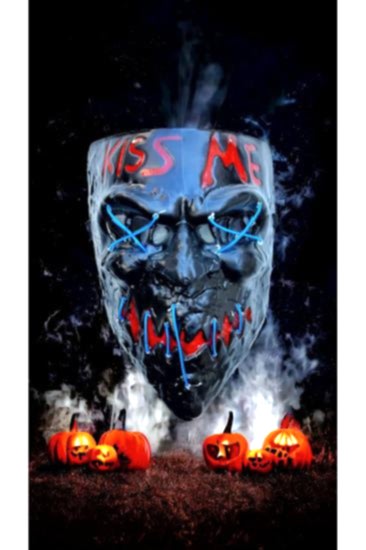 Happyland Halloween Cadılar Bayramı 1 adet Parti LED Işıklı Maske Halloween Işıklı Maske