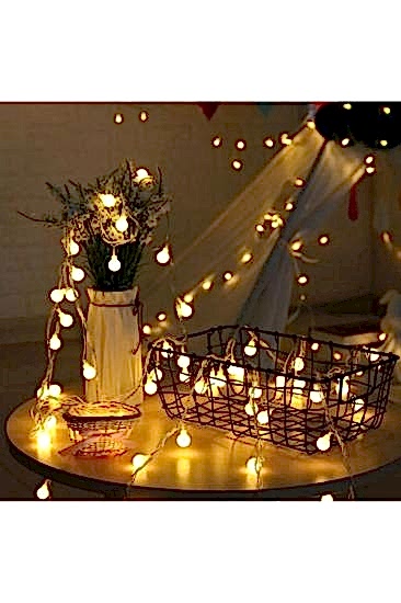 Happyland Yılbaşı Dekorasyon Ağaç Işığı 4 Metre Animasyonlu 20 Ledli Beyaz Kablo Fişli Günışığı Top Led Işık