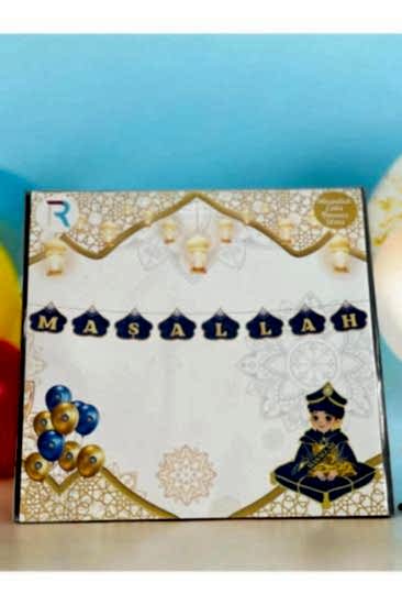 Happyland Maşallah Sünnet Süsü Banner Yazı Sünnet Dekorları