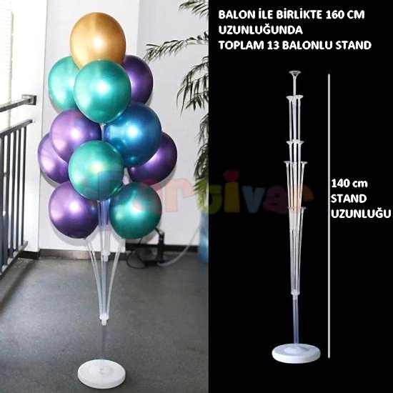 Balon Standı 140 CM 13 Balonlu