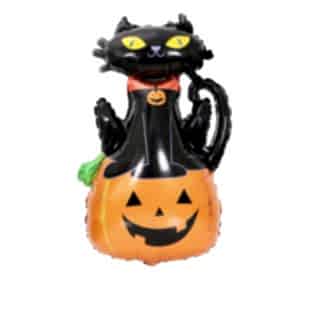 Happyland Balkabaklı Siyah Kedi Folyo Balon 90*60 cm