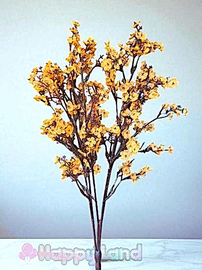 Yapay Turuncu Bahar Dalı 55 Cm Turuncu Renk Japon Kiraz Çiçeği