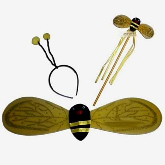 Happyland  Arı Kanadı Sırta Takılan Kanat Seti Sarı 70*15 cm