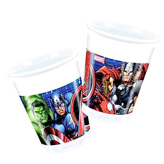 Avengers Power Lisanslı Plastik Bardak - 8 Adet