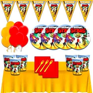 Happyland 24 Kişilik Brawl Stars Doğum Günü Seti Eko Paket 