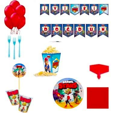 Happyland 24 Kişilik Brawl Stars Doğum Günü Seti Ekonomik  Paket 
