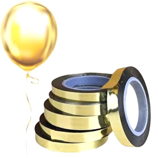 Happyland Metalik Yıldızlı Mini Rafya Gold 5mm*10m