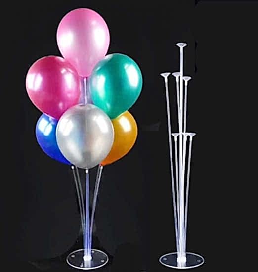Parti Balon Seti Metalik Balon Standı + 7adet Metalik Balon