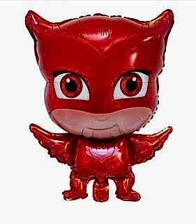 Happyland 1 Adet Pijamaskeliler Baykuş Kız Folyo Balon Pija Masks Uçan Balon