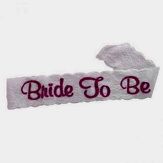 Happyland Beyaz Dantelli Bride To Be Kuşak