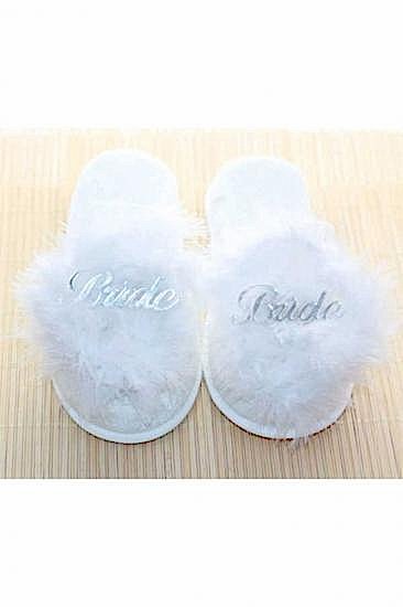 Happyland Beyaz Gümüş Bride (Gelin) Terlik