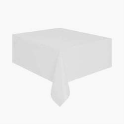Beyaz Yerli Üretim Masa Örtüsü