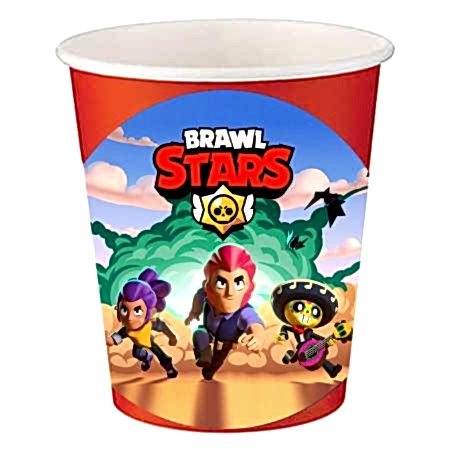 ​Brawl Stars Etiketli Kırmızı Bardak