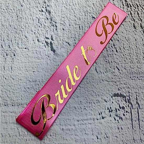 Happyland Bride to Be Pembe Gold Kuşak