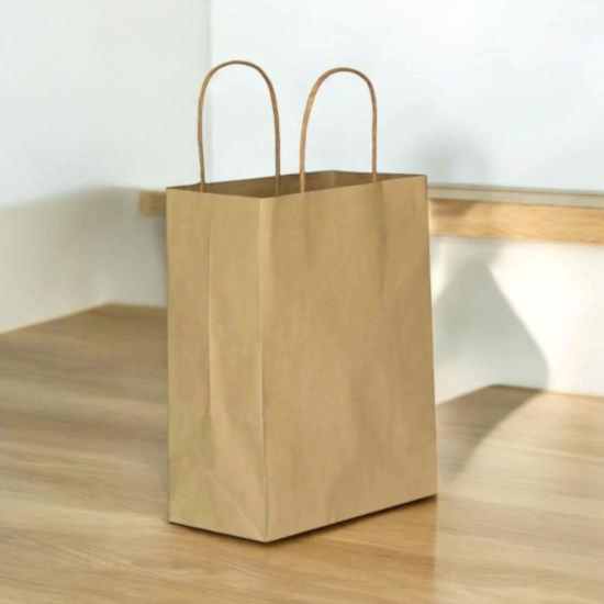 Happyland Kraft Karton Çanta Büyük Boy Büküm Saplı 25 Adet 31*12*41 cm