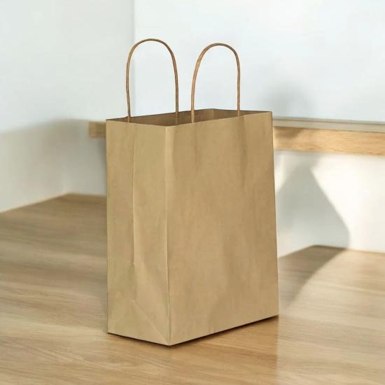 Happyland Kraft Karton Çanta Battal Boy Büküm Saplı 25 Adet 45x12x50