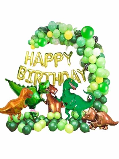 Happyland Jurassic Park Dinozor Temalı Balon Zincirli Doğum Günü Seti
