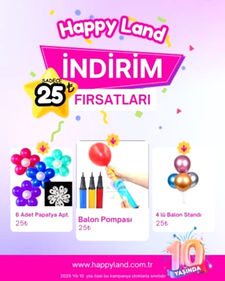 10,YILA ÖZEL PAPATYA APARATI 6’LI KAMPANYA 